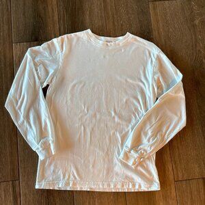 Men's "the Perfect white tee" brand long sleeve white t shirt size medium